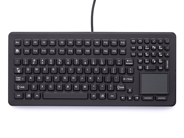 PC/タブレット ノートPC iKey's DU-5K-TP2 Rugged Desktop Keyboard with Touchpad